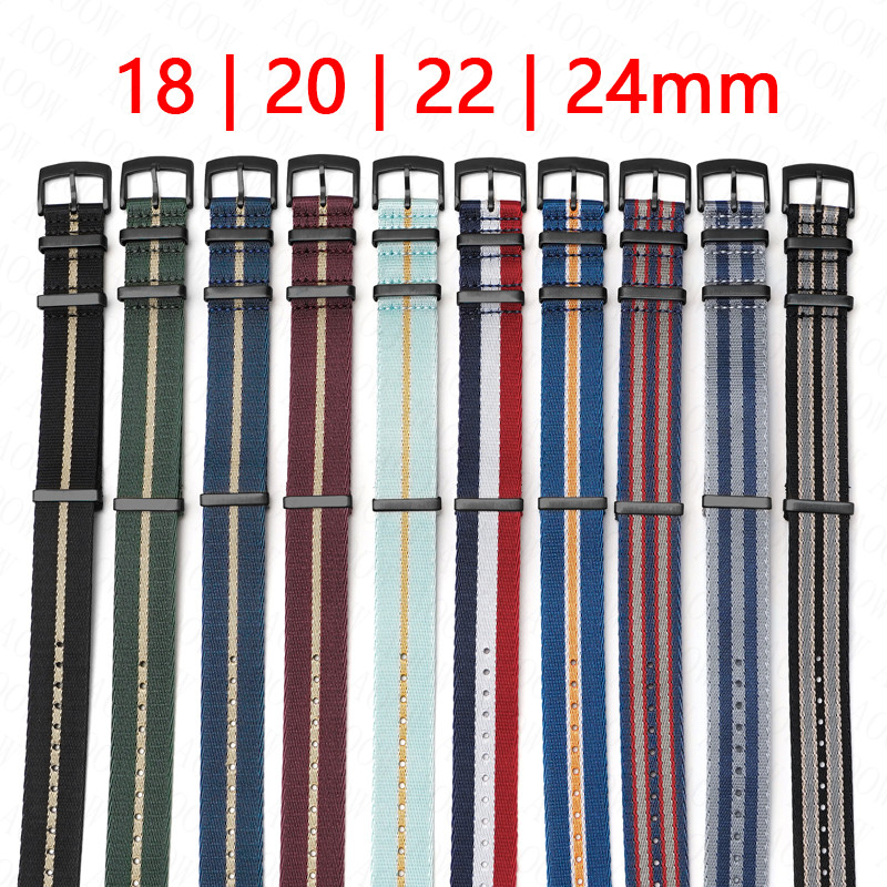 Canvas Strap Watch - Dokuma Naylon Kayış 18mm 20mm 22mm