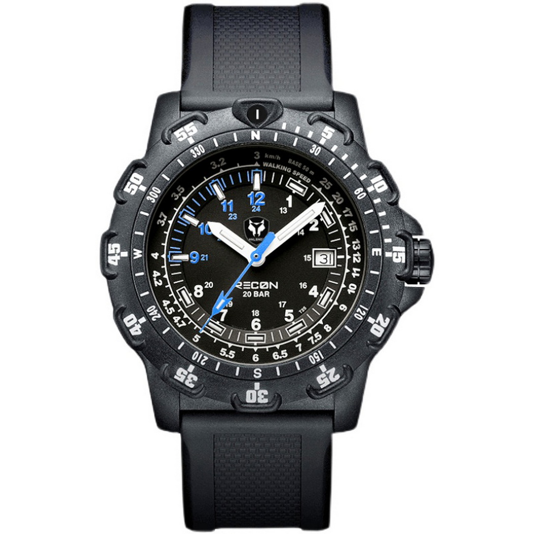 Rubber Strap Diver - Hnlgnox Erkek Pilot Saatler Spor İzle