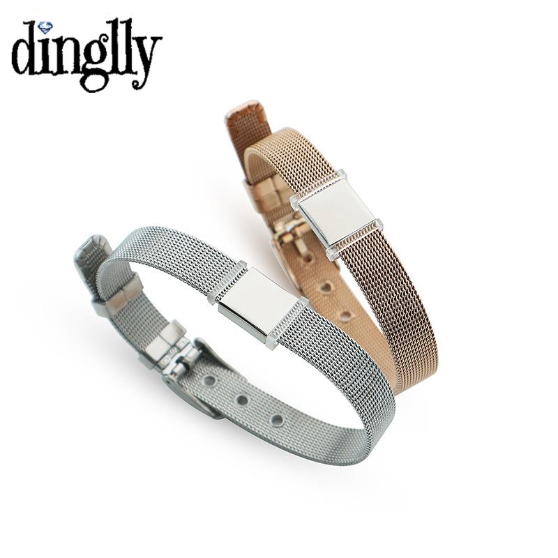 Mesh Strap Metal - DINGLLY 10mm yüksek kaliteli paslanmaz çelik