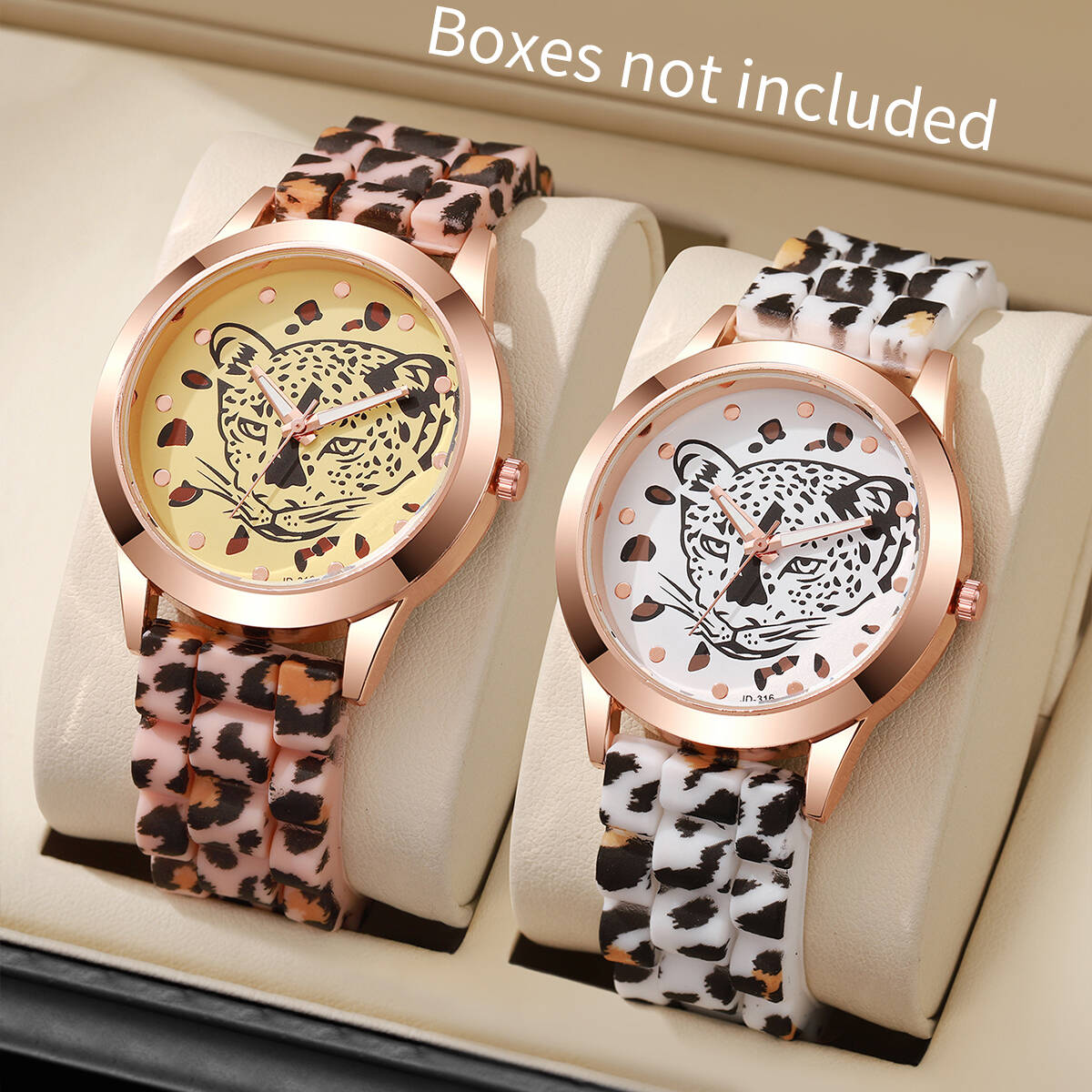 Silicone Band Women - 2 adet/takım moda kadın saatler rahat