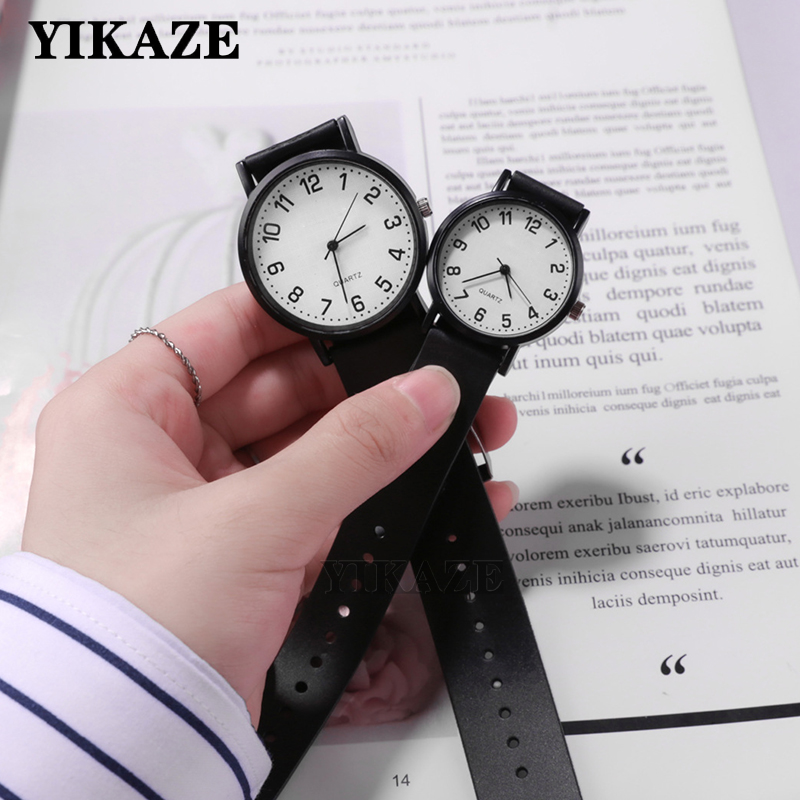 Silicone Band Women - YIKAZE kadın kol saati basit siyah