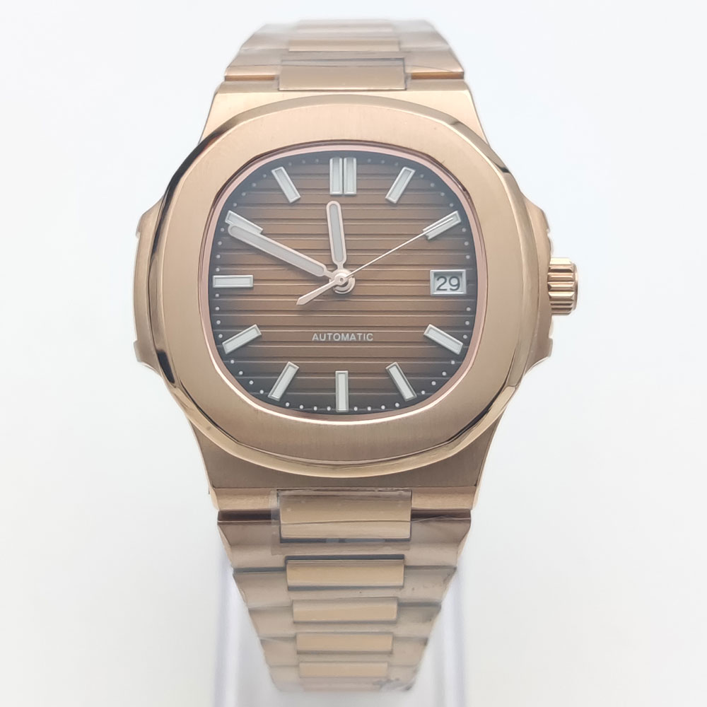 Patek Philippe Watch Nautilus - Lüks gül altın 40MM kare NH35