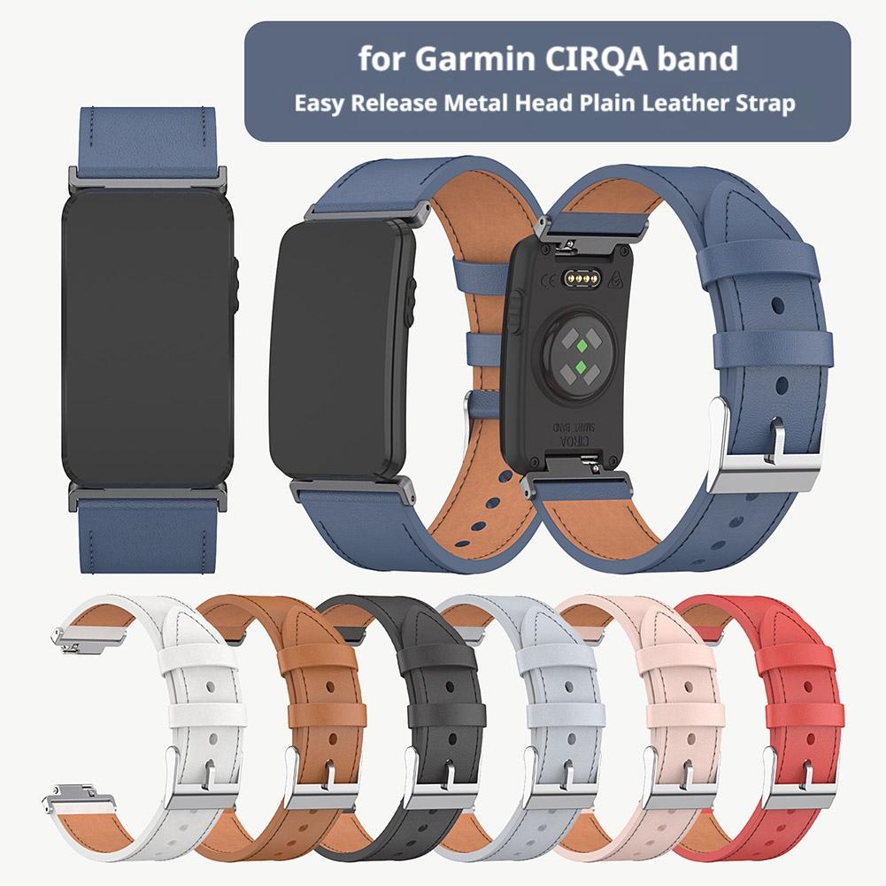 Leather Strap Quick Release - Garmin CIRQA için Deri Kayış Hızlı