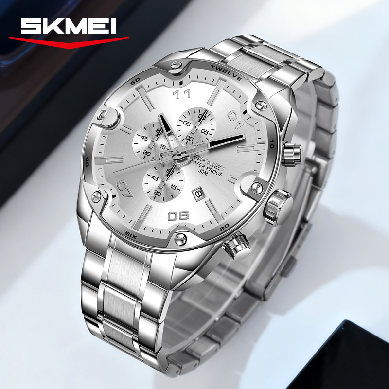 SKMEI 9387 Moda Takvim Kronogr - Suede Strap Watch incelemesi ve fiyatı