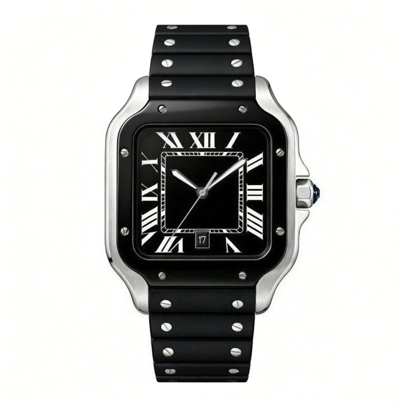Yeni Lüks Erkek Kuvars Saat Kl - Cartier Watch Tank incelemesi ve fiyatı