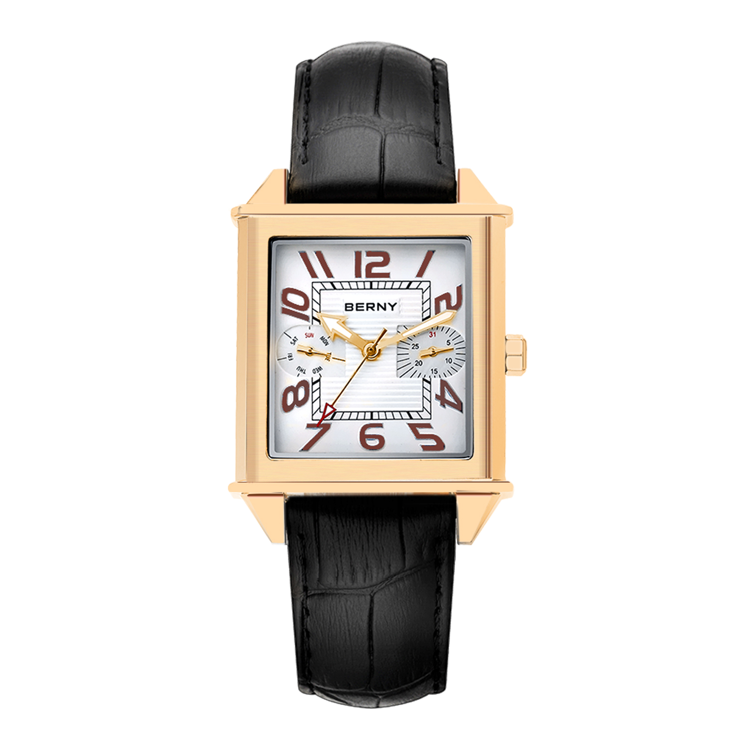 BERNY 6P25 Quartz saat erkekle - Cartier Watch Tank incelemesi ve fiyatı