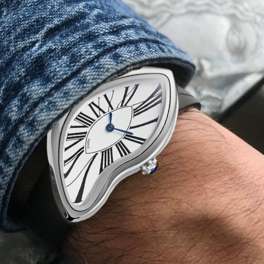 Sürrealist Sanat Eriyen Saat İ - Leather Watch Band Men incelemesi ve fiyatı