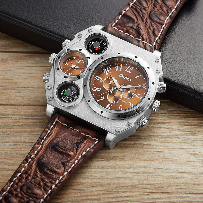 Yeni Model OULM İzle Erkekler  - Leather Watch Band Men incelemesi ve fiyatı